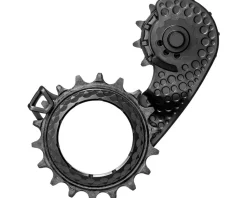 Absolute Black Hollowcage Carbon Ceramic Oversized Derailleur Pulley (Black) (Shimano 9100/8000)