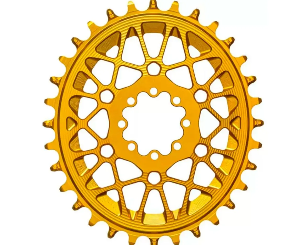Absolute Black SRAM T-Type Oval 8-Blot Direct Mount Chainring (Gold) (Single) (30T) (3mm Offset/Boost)