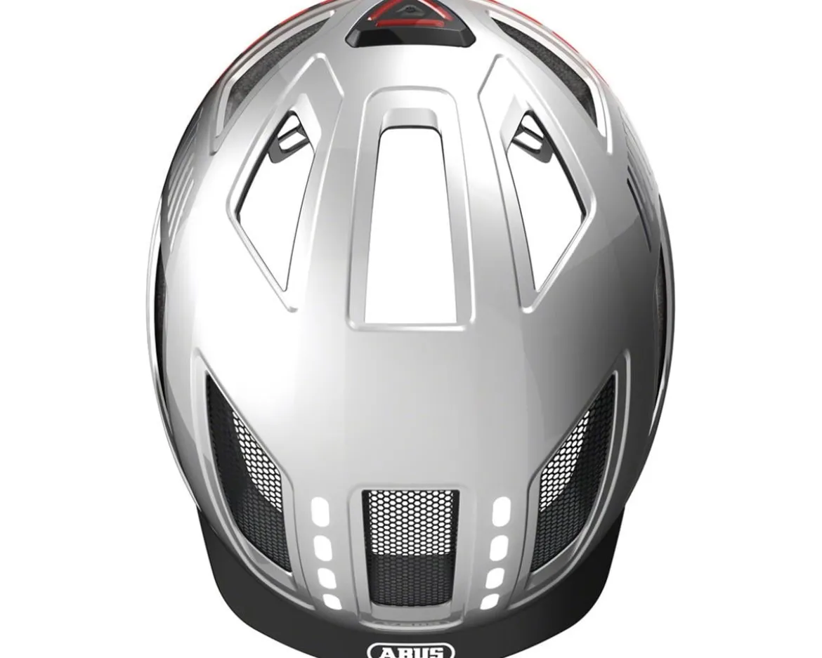 Abus Hyban 2.0 Urban Helmet (Signal Silver) (52-58cm) (M) (w/Rear LED)
