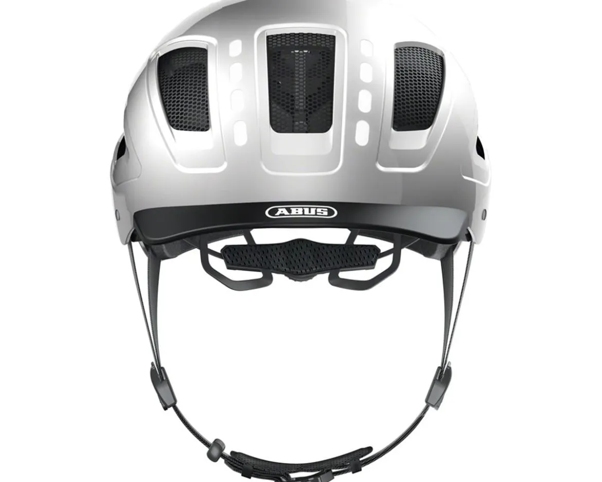 Abus Hyban 2.0 Urban Helmet (Signal Silver) (52-58cm) (M) (w/Rear LED)