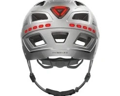 Abus Hyban 2.0 Urban Helmet (Signal Silver) (52-58cm) (M) (w/Rear LED)