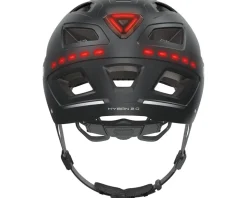 Abus Hyban 2.0 Urban Helmet (Signal Black) (52-58cm) (M) (w/Rear LED)