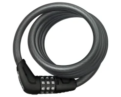 Abus Star 4508 Combination Coiled Cable Lock (Black) (150cm x 8mm)