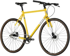 All-City Super Professional Flat Bar Single Speed Bike (Lemon Dab) (43cm)