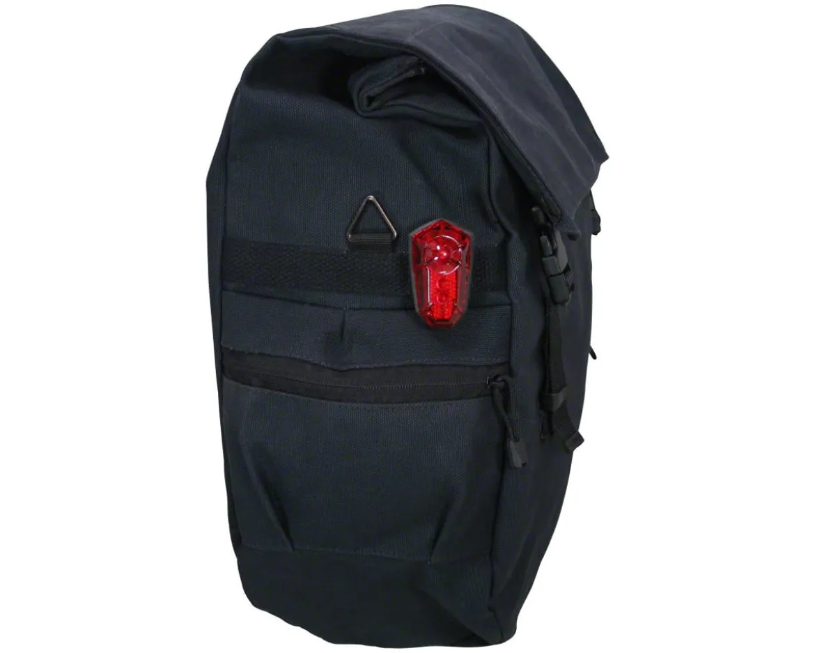 Banjo Brothers Minnehaha Waterproof Canvas Pannier (Black) (18L)