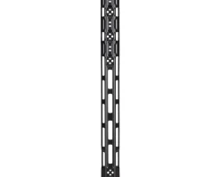 Bosch PowerTube 750 Mounting Rail (Vertical Mount, w/Edge Protection, BBP377Y) (The Smart System Compatible)