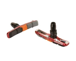 Box One V-Brake Pads (Red) (1 Pair) (Threaded)