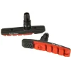 Box Three V-Brake Pads (Red) (1 Pair) (Threaded)