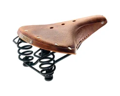 Brooks B67 Pre-Aged Men's Saddle (Tan) (Black Steel Rails) (210mm)