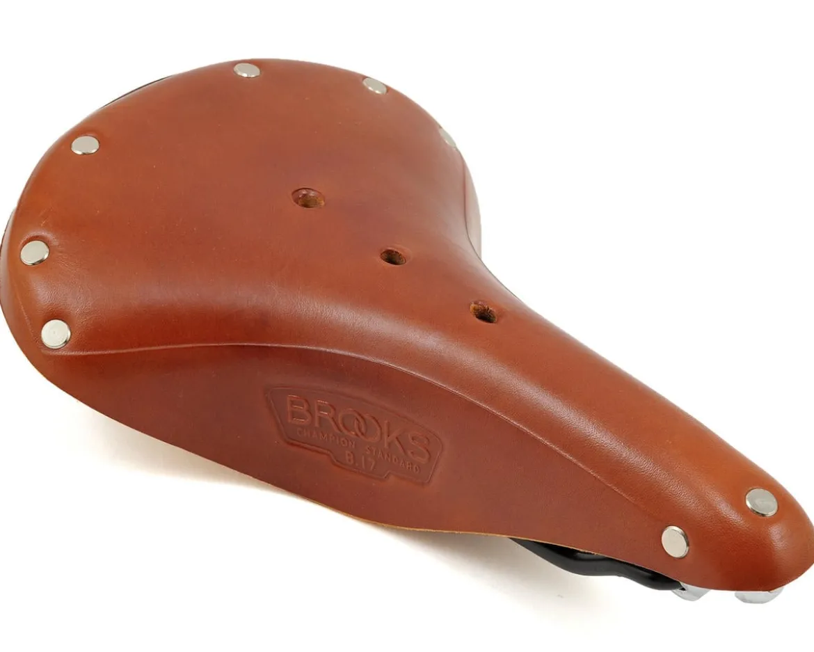 Brooks B17 Saddle (Honey) (Black Steel Rails) (170mm)