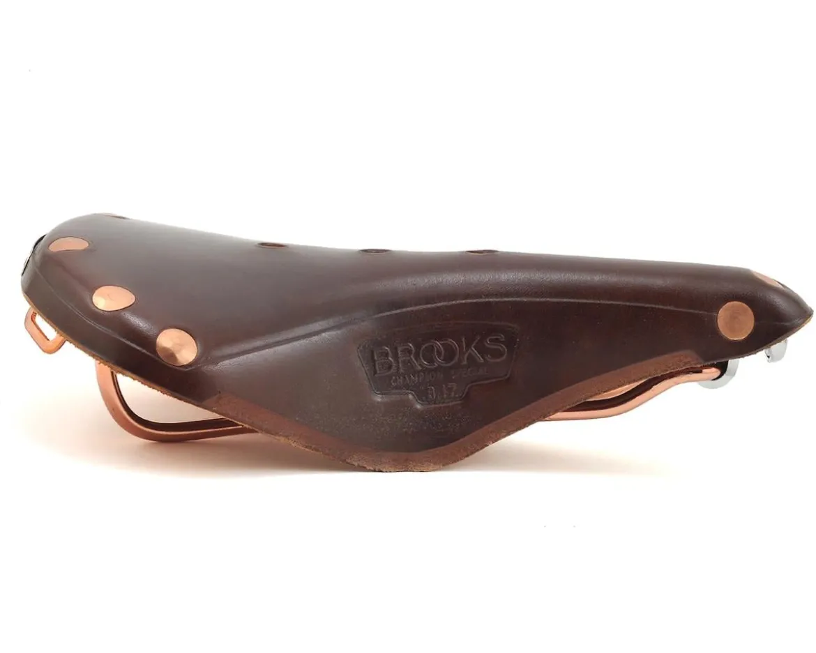 Brooks B17 Special Leather Saddle (Antique Brown) (Copper Steel Rails) (175mm)