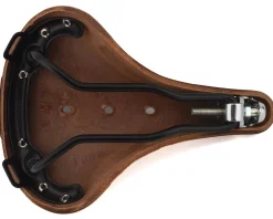 Brooks B17 Women's Saddle (Antique Brown) (Black Steel Rails) (177mm)