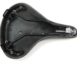 Brooks B17 Women's Saddle (Black) (Black Steel Rails) (177mm)