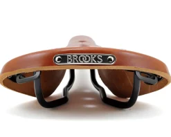 Brooks B17 Women's Saddle (Honey) (Black Steel Rails) (177mm)