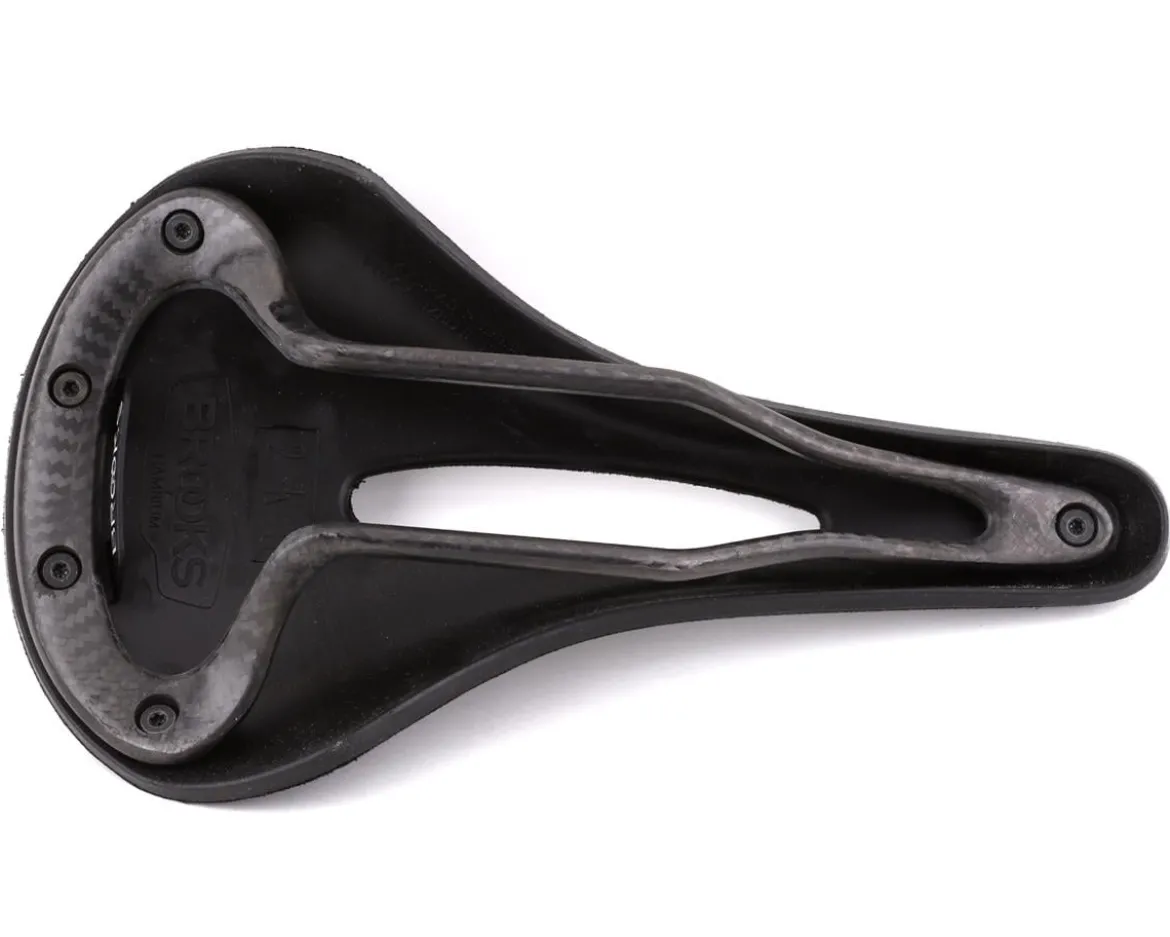 Brooks C13 Cambium Carved Saddle (Black) (Carbon Rails) (158mm)
