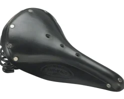 Brooks Flyer Men's Leather Saddle (Black) (Steel Rails) (170mm)