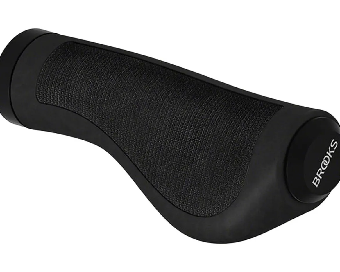Brooks Ergonomic Rubber Grip (Black) (130mm Length)