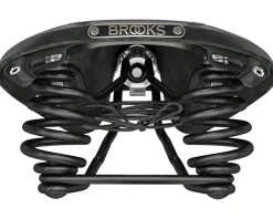 Brooks Flyer Carved Saddle (Black) (Steel Rails)