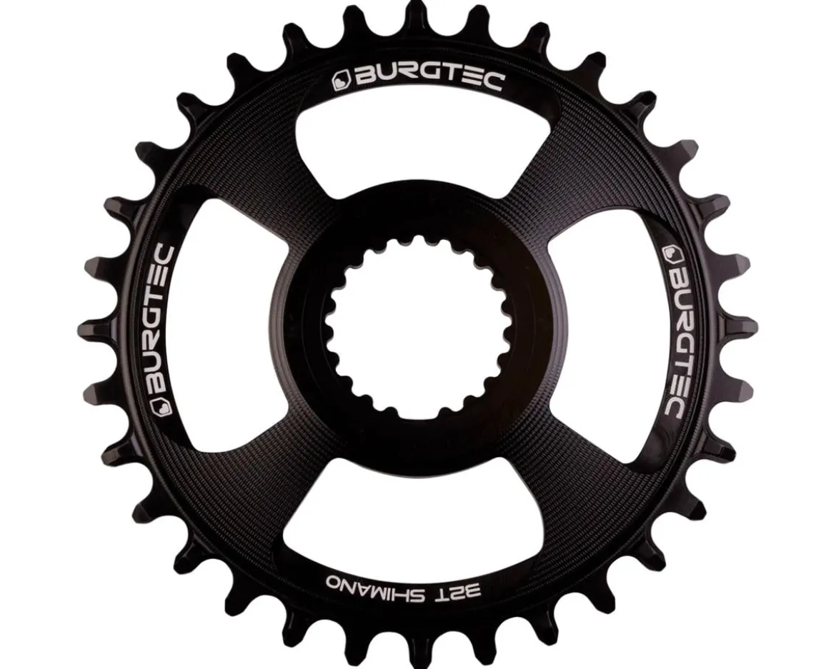 Burgtec Shimano Direct Mount Thick Thin Chainring (Black) (28T)