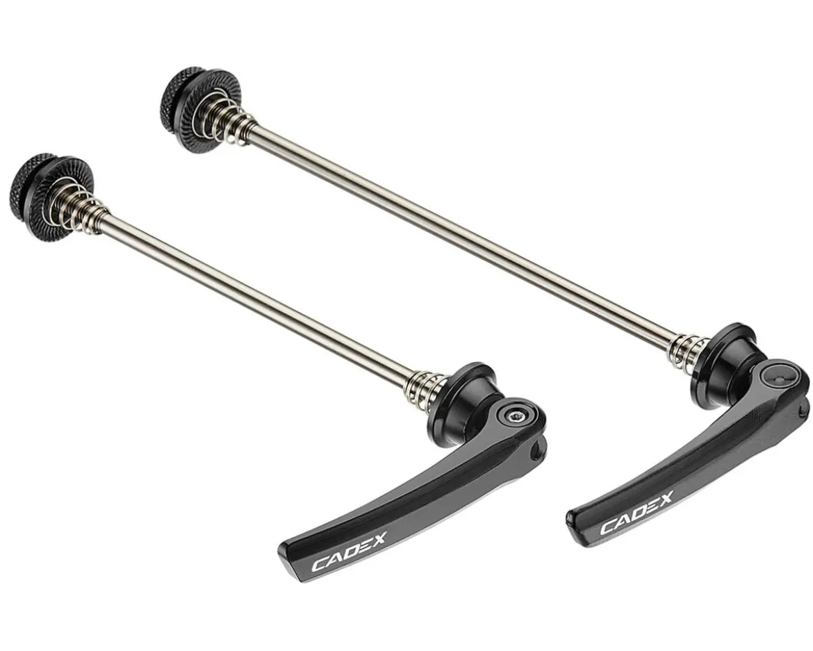Cadex Titanium Road Skewer Set (Black/Silver) (Titanium) (100/130mm)