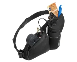 Camelbak Podium Flow 2 Waist Pack (Black) (w/ 21oz Podium Dirt Series Water Bottle)