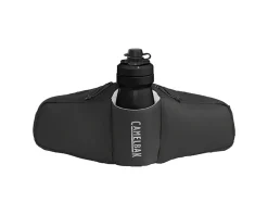 Camelbak Podium Flow 2 Waist Pack (Black) (w/ 21oz Podium Dirt Series Water Bottle)