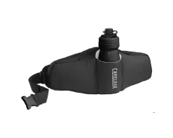 Camelbak Podium Flow 2 Waist Pack (Black) (w/ 21oz Podium Dirt Series Water Bottle)