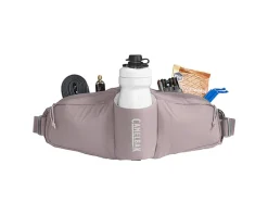 Camelbak Podium Flow 2 Waist Pack (Purple Dove) (w/ 21oz Podium Dirt Series Water Bottle)