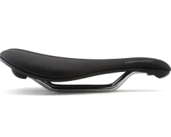 Cannondale Line S Cromo Flat Saddle (Black) (Chromoly Rails) (142mm)