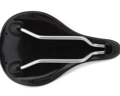 Cannondale Line S Cromo Flat Saddle (Black) (Chromoly Rails) (142mm)