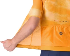 Castelli Climber's A/C Short Sleeve Jersey (Vivid Orange/Smoky Grey) (M)