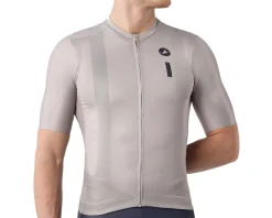 Castelli Drittone Logo Short Sleeve Jersey (Clay/Belgian Blue) (S)