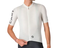 Castelli Entrata Apex Short Sleeve Jersey (Ivory/Smoky Grey) (S)