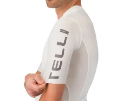 Castelli Entrata Apex Short Sleeve Jersey (Ivory/Smoky Grey) (S)