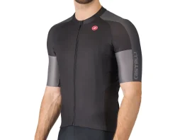 Castelli Entrata 6 Short Sleeve Jersey (Light Black/Dark Grey/Smoky Grey) (L)