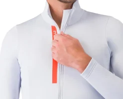 Castelli Entrata Thermal Long Sleeve Jersey (Silver Grey/Brilliant Orange) (M)