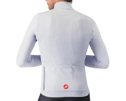 Castelli Entrata Thermal Long Sleeve Jersey (Silver Grey/Brilliant Orange) (M)