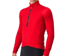 Castelli Entrata Thermal Long Sleeve Jersey (Rich Red/Black) (S)