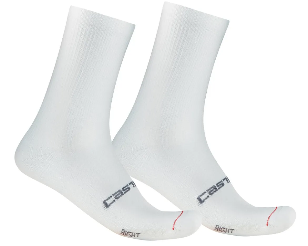 Castelli Espresso 18 Socks (White) (S/M)