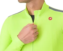 Castelli Puro 4 Long Sleeve Jersey (Electric Lime) (S)