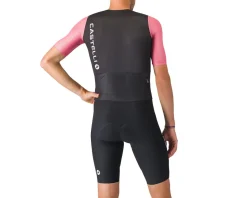 Castelli Saturday Morning Skinsuit (Black/Rosa Giro/Smoky Grey) (S)
