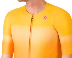 Castelli UPF Short Sleeve Jersey (Vivid Orange) (L)
