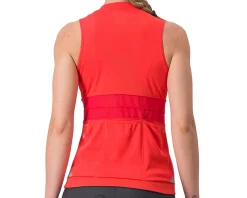 Castelli Women's Anima 4 Sleeveless Jersey (Hibiscus/Soft Orange) (L)