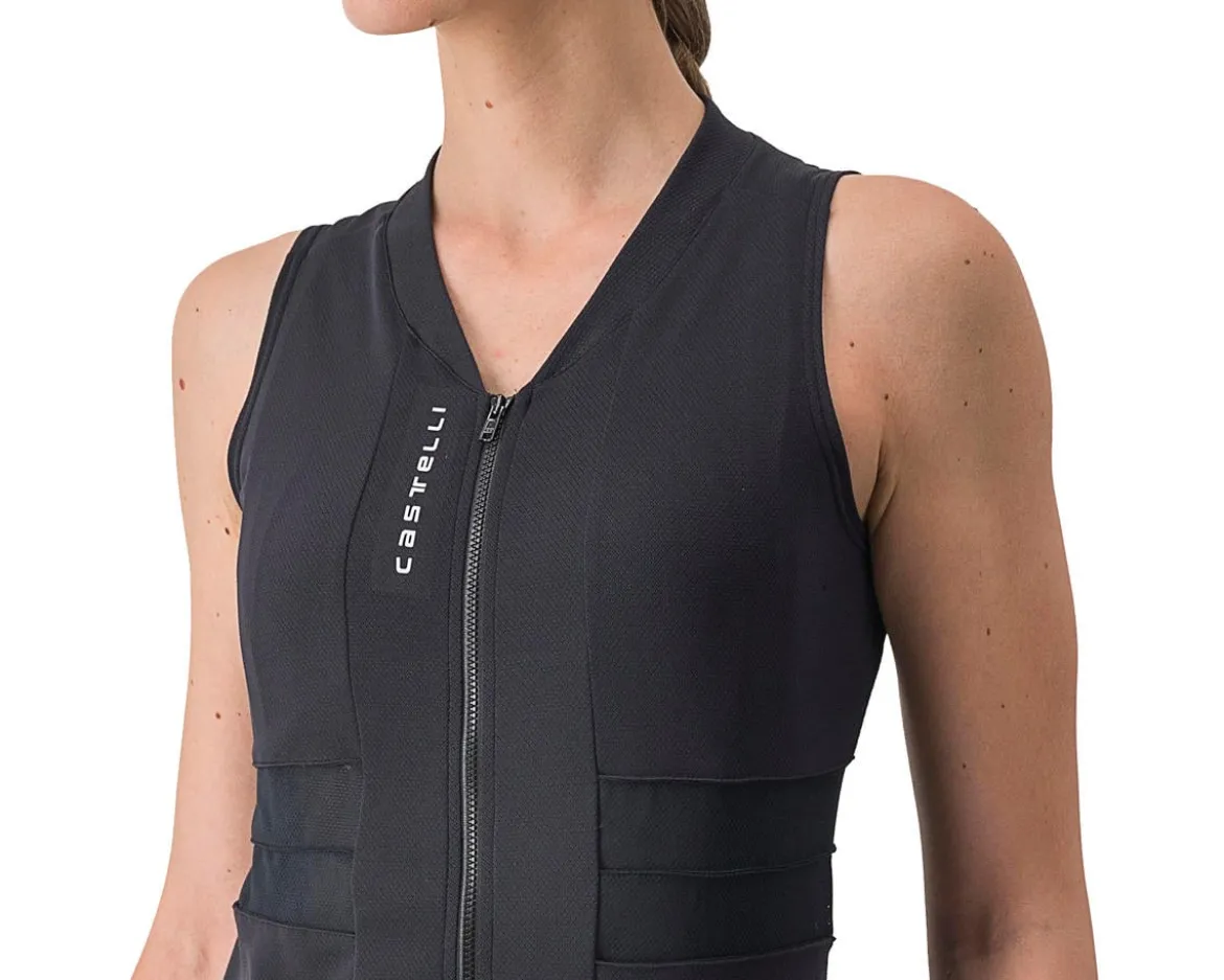 Castelli Women's Anima 4 Sleeveless Jersey (Light Black/Ivory) (L)