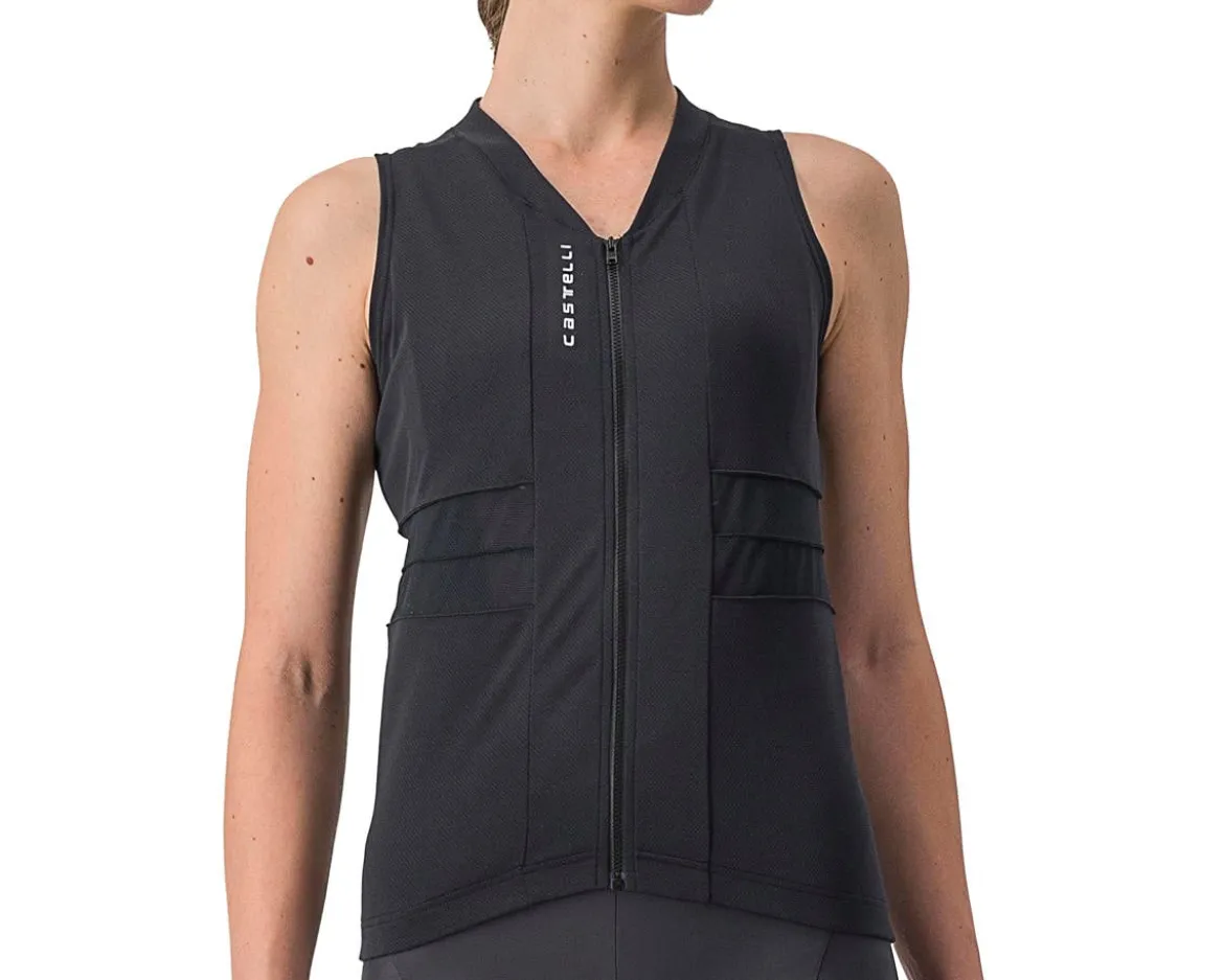 Castelli Women's Anima 4 Sleeveless Jersey (Light Black/Ivory) (L)
