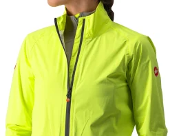 Castelli Women's Emergency 2 Rain Jacket (Brilliant Yellow) (S)