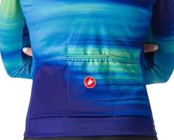 Castelli Women's Phase Long Sleeve Jersey (Multicolor Blue) (XS)