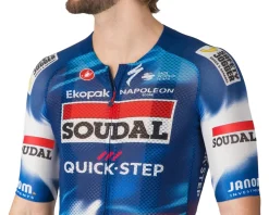 Castelli x Soudal/Quick-Step Climber's A/C Short Sleeve Jersey (Blue/Red) (L)