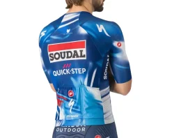 Castelli x Soudal/Quick-Step Climber's A/C Short Sleeve Jersey (Blue/Red) (L)