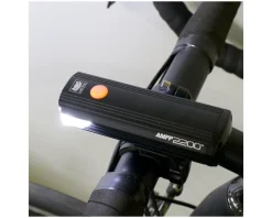 CatEye AMPP2200 Headlight (Black) (2200 Lumens) (USB Rechargeable)